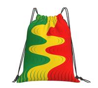 CNTDBU Moving Wave Illusion - Mochila grande impermeable y ligera para deportes de gimnasio, mochila casual con cordón para viajes, senderismo