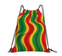 CNTDBU Moving Wave Illusion - Mochila grande impermeable y ligera para deportes de gimnasio, mochila casual con cordón para viajes, senderismo