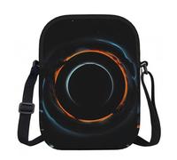 CNTDBU Mysterious Cosmic - Bolso cruzado pequeño con agujeros negros, bolso ligero con cremallera para mujer, impermeable, casual, para viajes, cartera de teléfono