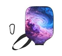 CNTDBU Nebula Swirl Pickleball - Funda de neopreno con bolsillo de malla, mosquetón para bolsa de gimnasio