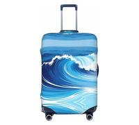 CNTDBU Ocean Wave - Funda elástica para maleta, protector de equipaje elástico para viajes, resistente a los arañazos, se adapta a la mayoría de maletas, Black, M, bohemio