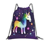 CNTDBU One-Horse Star - Mochila grande impermeable y ligera para deportes de gimnasio, mochila casual con cordón para viajes, senderismo