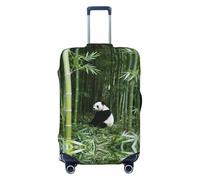 CNTDBU Panda Bamboo Forest - Funda elástica para maleta, protector de equipaje elástico para viajes, resistente a los arañazos, se adapta a la mayoría de maletas, Black, S, bohemio
