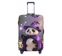 CNTDBU Panda Wizard Magic - Funda elástica para maleta, protector de equipaje elástico para viajes, resistente a los arañazos, se adapta a la mayoría de maletas, Black, S, bohemio