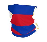 CNTDBU Pañuelo deportivo multifuncional con bandera de Filipinas, sin costuras, elástico, máscara facial, diadema, polaina para ciclismo, correr, senderismo, playa y esquí