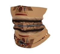 CNTDBU Pañuelo deportivo multifuncional con patrones nativos americanos, sin costuras, elástico, máscara facial, diadema, polaina para ciclismo, correr, senderismo, playa y esquí