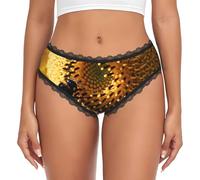 CNTDBU Ropa interior de bikini de encaje negro con girasol, abeja y polen, ropa interior suave y elástica de talle bajo, sin costuras, transpirable, para uso diario, Negro, M