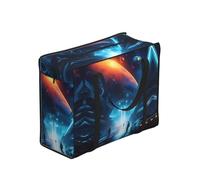 CNTDBU Science Fiction Future - Bolsa de compras resistente, impermeable, reutilizable, con cremallera, bolsa de almacenamiento plegable para viajes, picnic