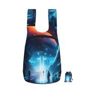 CNTDBU Science Fiction Future - Mochila plegable de 16 l, ligera, plegable, para viajes, mochila de senderismo impermeable con cremallera para hombres y mujeres