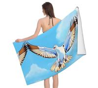 CNTDBU Seagulls in flight- Toalla de baño de microfibra, súper absorbente, de secado rápido, toalla de playa, piscina, manta de viaje suave y ligera para camping, gimnasio, estampado vibrante
