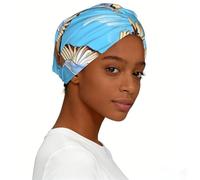 CNTDBU Seagulls in Flight - Turbante elástico para mujer, suave con nudos para dormir, gorra elástica preatada para uso diario, correr, ir de compras, color negro