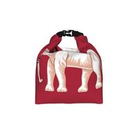 CNTDBU Siam Sovereignty - Bolsa de almuerzo enrollable con diseño de bandera de soberanía para el trabajo con tamaño ajustable, transportador de alimentos a prueba de fugas para uso diario
