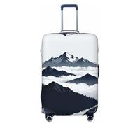 CNTDBU Snow Mountain Peak - Funda elástica para maleta, protector de equipaje elástico para viajes, resistente a los arañazos, se adapta a la mayoría de maletas, Black, S, bohemio