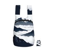 CNTDBU Snow Mountain Peak - Mochila plegable de 16 l, ligera, plegable, para viajes, impermeable, con cremallera, para hombres y mujeres