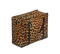 CNTDBU Stripes On Leopards - Bolsa de compras resistente al agua, reutilizable, con cremallera, bolsa de almacenamiento plegable para viajes, picnic