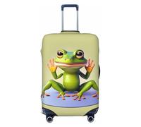 CNTDBU The Funny Frog Doing Yoga - Funda elástica para maleta, protector de equipaje para viajes, resistente a los arañazos, se adapta a la mayoría de maletas, Black, L, bohemio