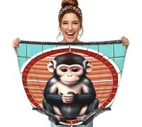 CNTDBU The Silent Monkey - Bragas para mujer, divertido regalo de broma, ropa interior de gran tamaño, pantalones grandes novedosos para despedida de soltera, intercambio de Papá Noel secreto, color