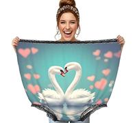 CNTDBU The Swan In Love - Bragas para mujer, divertido regalo de broma, ropa interior de gran tamaño, pantalones grandes novedosos para despedida de soltera, intercambio de Papá Noel secreto, color