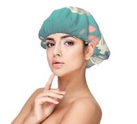 CNTDBU The Swan in Love - Gorro de dormir de satén para mujer, doble capa de seda suave, protección ajustable para el cabello, gorra de noche para cabello largo natural rizado