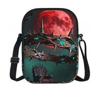 CNTDBU Thorn Crown King - Bolso cruzado pequeño con cremallera para mujer, impermeable, casual, para viajes, cartera de teléfono