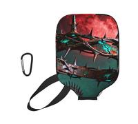 CNTDBU Thorn Crown King Pickleball - Funda de neopreno con bolsillo de malla, mosquetón para bolsa de gimnasio
