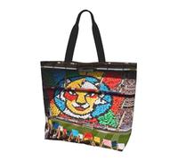 CNTDBU Tifo - Bolsa de hombro grande para mujer, ligera, impermeable, reutilizable, con bolsillo interior para trabajo, viajes