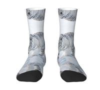 CNTDBU Tiger Snow Walk - Calcetines unisex para adultos