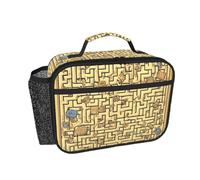 CNTDBU Treasure Maze - Lonchera aislada para hombres y mujeres, bolsa térmica para el trabajo, oficina, lonchera a prueba de fugas con bolsillo de malla para alimentos