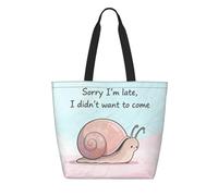 CNTDBU Tyvek Declaration of Social Phobia - Bolsa de compras reutilizable, ligera, plegable, de papel, impermeable, duradera, respetuosa con el medio ambiente, para compras, trabajo, viajes