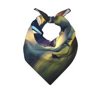 CNTDBU UFO Landing - Bufanda cuadrada de satén multiusos de 55 x 55 cm, bandana de tacto de seda para mujeres y hombres, bufanda suave para el cabello, bufanda para el cuello, pañuelo para la cabeza