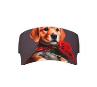 CNTDBU Visera solar para perro adulto con parte superior abierta con banda para el sudor, cierre de ajustable, visera ligera para correr para hombres y mujeres, color negro