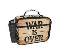 CNTDBU War is Over - Lonchera térmica para hombres y mujeres, para el trabajo, oficina, lonchera a prueba de fugas con bolsillo de malla para alimentos