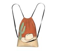 CNTDBU Western Cowboy - Mochila plegable con cordón, ligera, plegable, reutilizable, para viajes, mochila compacta para camping, gimnasio
