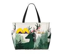 CNTDBU Wreath - Bolsa de viaje de playa de gran capacidad, impermeable, con 7 bolsillos, bolsa de gran tamaño para gimnasio, camping, ligera y plegable