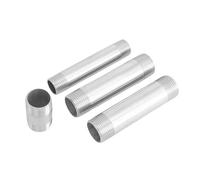 CNTUSRXT 1pc 1/8" 1/4" 3/8" 1/2" 3/4" 1" -2" BSPT Male Length 60 80 100 150 200 300mm Barrel Nipple 304 Stainless Pipe Fitting Connector(100MM_05)