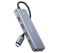 CNXUS USB C Hub 4 Ports USB Type C to USB 3.0 Hub Adapter with Micro USB for MacBook Pro, iMac, Samsung Galaxy Note 10 S10 S9, LG, Google Chromebook Pixelbook, DELL XPS, Oculus Rift S,Lenovo Yoga