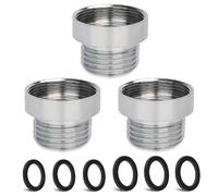 CNYMANY - Juego de adaptadores de grifo de 3 piezas, M20 mm a M24 mm, aireador de cocina, conexión de manguera de jardín, filtro