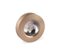 CNYMFF Foco pequeño montado en superficie ultrafino de 3W/5W Luz de techo LED Downlight de techo Mini proyector simple Luz cálida de 3000K (color: dorado, tamaño: 5W) Interesante