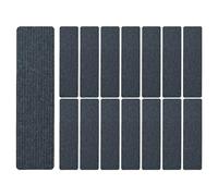CNYUON 15Pcs Non Slip Carpet Stair Treads Skid Rug Resistant Indoor Runner for Kids Elders and Pets(Dark Gray)