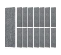 CNYUON 15Pcs Non Slip Carpet Stair Treads Skid Rug Resistant Indoor Runner for Kids Elders and Pets(Gray)