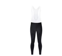 CNYUON Black Cycling Bib Shorts Men Winter Thermal Fleece Long Pants Shockproof Mountain Bike Bicycle Wear Tights(Winter Pant White,5XL)