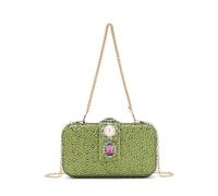 CNYUON Cena bolso de diamantes imitación brillante lujo diamante hombro fiesta banquete vestido noche mujer(Color 5)