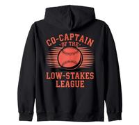 Co-Capitán Ligas de Béisbol Intramural de Low Stakes Sudadera con Capucha