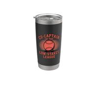 Co-Capitán Ligas de Béisbol Intramural de Low Stakes Vaso térmico de acero inoxidable de doble pared