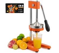 CO-Z Exprimidor Manual de Frutas Exprimidor Profesional de Acero Inoxidable para Limones, Naranjas, Pomelos, Granadas, Verduras y Otras Naranja