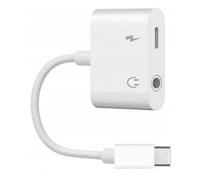 CO2 Adaptador USB-C a Mini Jack AUX de 3,5 mm con transductor DAC HD de 128KHz, Hi-Fi de Calidad de Sonido Superior, Blanco, Cable Compatible con iPhone 16, 15, Pro, MAX, Plus, MacBook, iPad Pro
