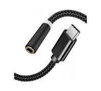 CO2 Adaptador USB-C a Mini Jack AUX de 3,5 mm con transductor DAC HD de 128KHz, Hi-Fi de Calidad de Sonido Superior, Negro, Cable Compatible con iPhone 16, 15, Pro, MAX, Plus, MacBook, iPad Pro