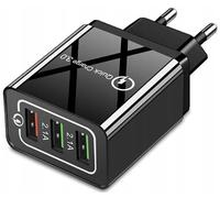 Co2 Cargador USB C 18 W Cargador Rápido USBC 3 Puertos Adaptador de Teléfono Móvil Fuente de Alimentación para iPhone 16 15 14 Pro Max 13 12 11 SE 2020 XS XR 8 7 Fast Charger PD Cargador Adaptador de