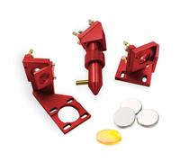 CO2 laser lens Beam laser Cabezal láser de CO2 con lente de diámetro 12/18/20 mm y espejo de diámetro 20 mm for máquina de corte y grabado láser 2030 4060 K40 for CO2 laser cutting equipment(Red,CVD_S