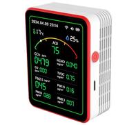 CO2 PM2.5 - Medidor de prueba de humedad y temperatura de formaldehído TVOC, detector de cualidades del aire, cualidades del aire, detectores de contaminación